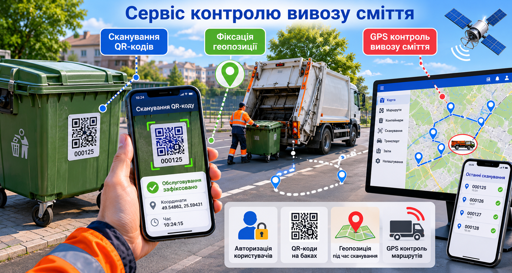 Завершено розробку сервісу контролю вивозу твердих побутових відходів